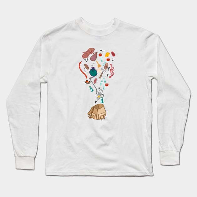 Burglar's Pack Long Sleeve T-Shirt by quakeandquiver